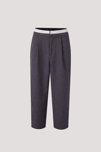 Contrast Waistband Trousers