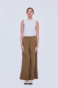 Wide Leg Sheen Trousers