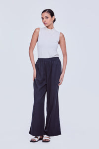 Wide Leg Sheen Trousers