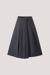 Wrap Pleated Skirt