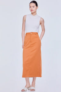 Midi Twill Skirt