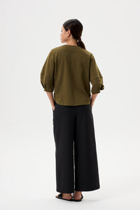 Panelled Puffy Blouse