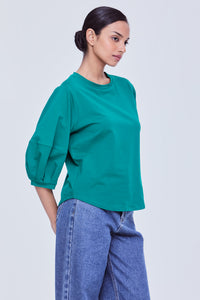 Panelled Puffy Blouse