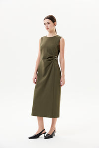 Sleeveless Buckle Straps Dress