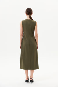 Sleeveless Buckle Straps Dress