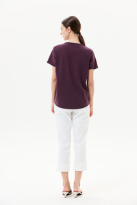 Button Shoulder Tee
