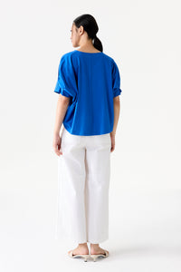 Relaxed Dolman Sleeve Blouse
