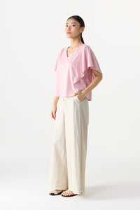Flutter Sleeve Jersey Top