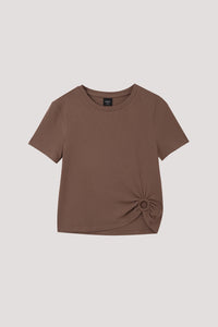 Ribbed Cinched Tee