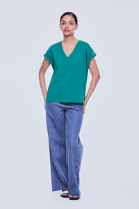 V-Neck Boxy Vest