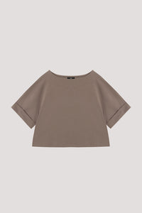 Boat Neck Drop Shoulder Tee