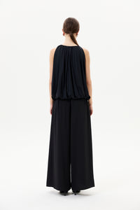 Sleeveless Gathering Bubble Top