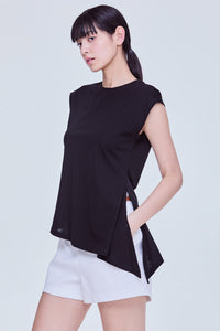 Asymmetrical Side Slit Top