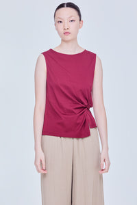 Front Knot Sleeveless Top