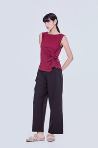Front Knot Sleeveless Top