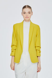 Scrunchy Sleeves Blazer