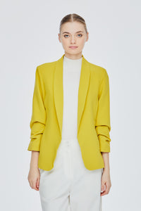 Scrunchy Sleeves Blazer