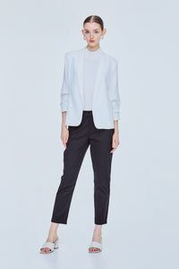 Scrunchy Sleeves Blazer