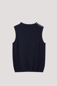Shoulder Button Knit Top