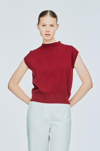High Neck Magyar Knit Top