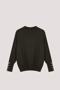 Crew Neck Knit Blouse