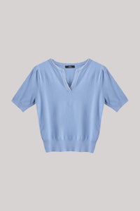 Minimalist Contrast Knit Top