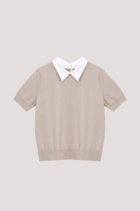 Collared Knit Top