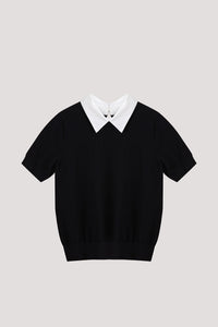 Collared Knit Top