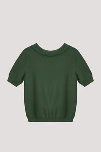 Boat Neck Knit Blouse