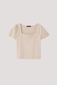 Square Neck Knit Top