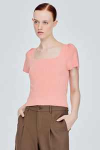 Square Neck Knit Top