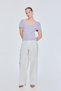 Square Neck Knit Top