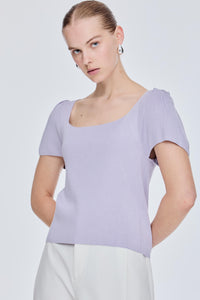 Square Neck Knit Top