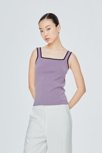 Contrast Tank Knit Top