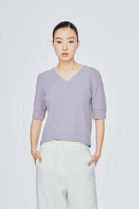 Basic Boucle Knit Top