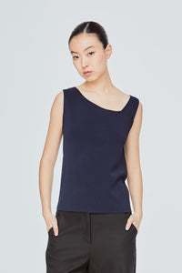 Wide Rounded Neckline Blouse