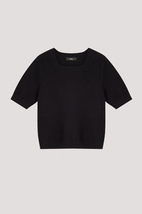 Basic Knitted Square Neck Top