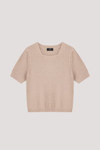 Basic Knitted Square Neck Top