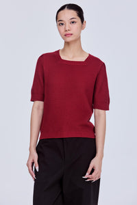 Basic Knitted Square Neck Top