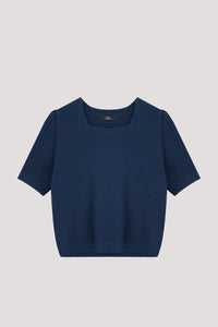 Basic Knitted Square Neck Top