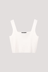 Knitted Sleeveless Square Neck Top