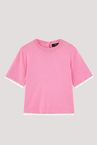 Contrast Trim Knit Top