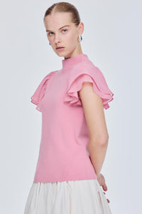 Butterfly Sleeve Knit Top