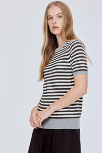 Striped Knit Tee