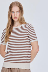 Striped Knit Tee