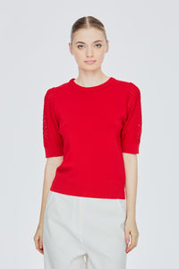 Textured Knitted Blouse