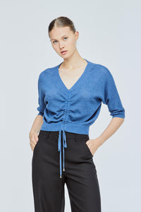 Centre Scrunched Knit Blouse