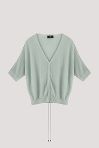Cinched Centre Front Knit Top