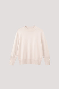 Crew Neck Knit Blouse