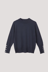 Crew Neck Knit Blouse